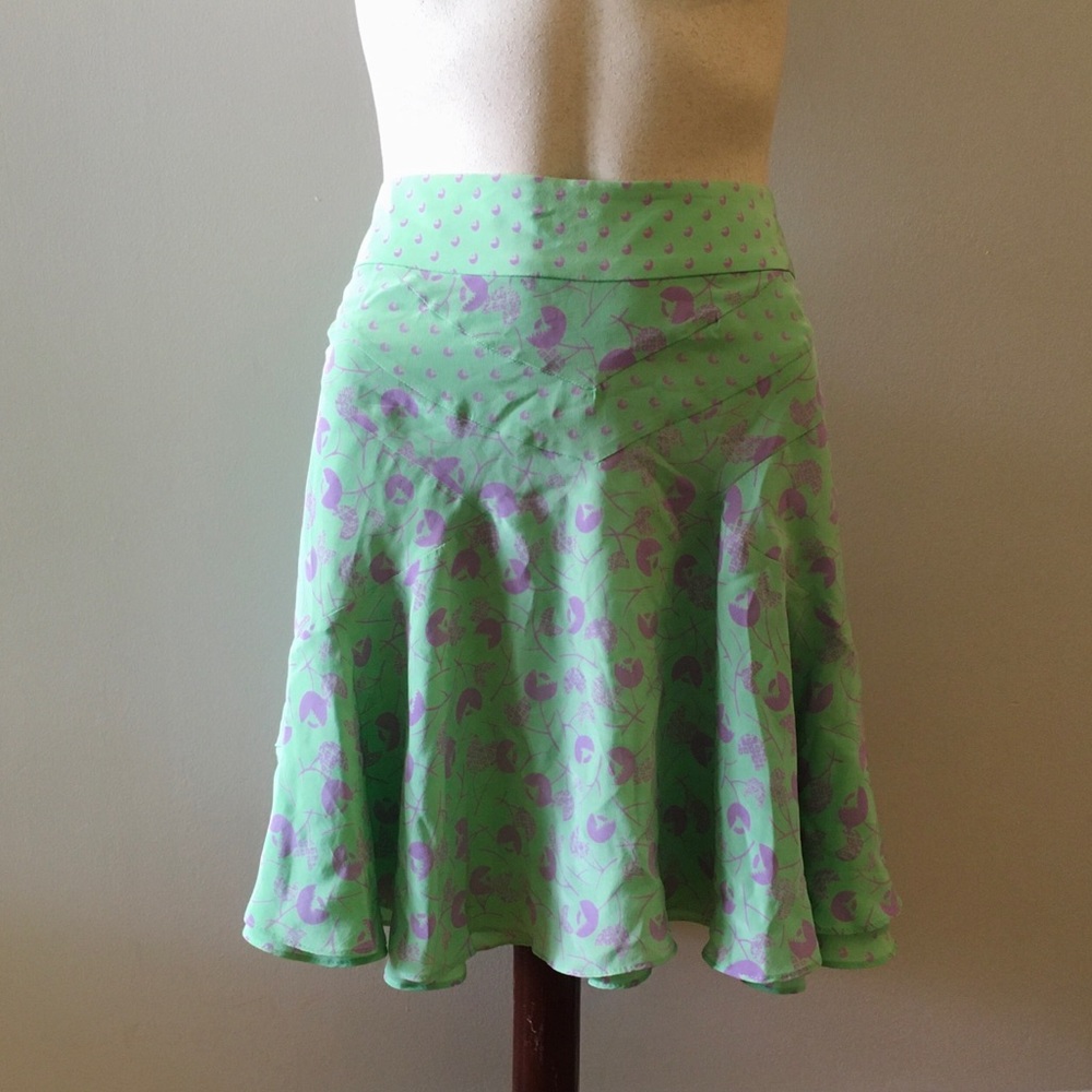 MARC JACOBS mint green mini skater skirt - L